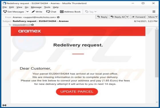 Aramex Email Scam