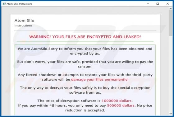 AtomSilo Ransomware