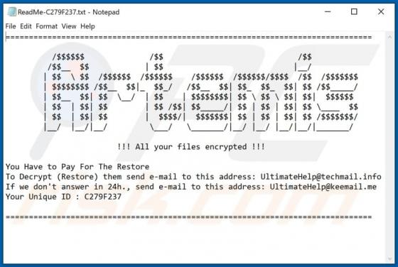 Artemis (Ultimate) Ransomware