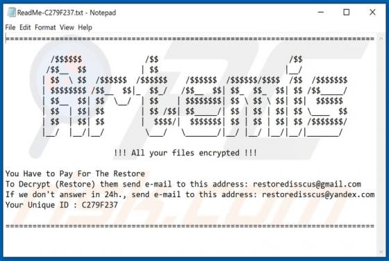 Artemis (999) Ransomware