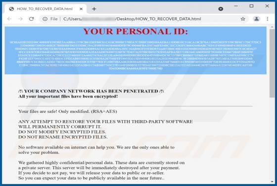 Farlock Ransomware