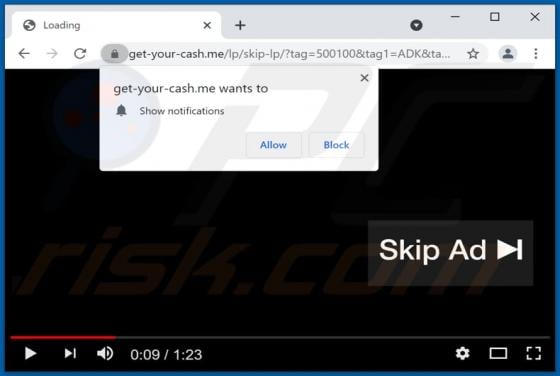 Get-your-cash.me Ads