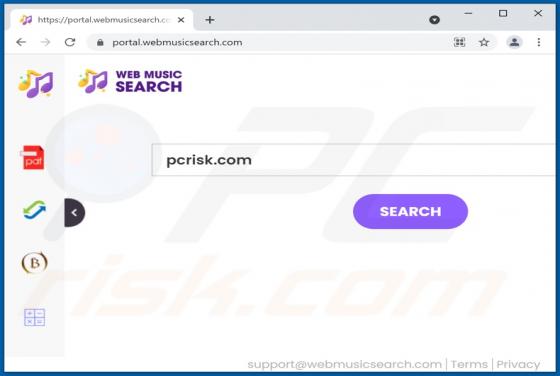 WebMusicSearch Browser Hijacker