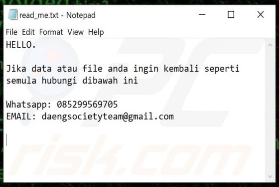 Terkunci Ransomware