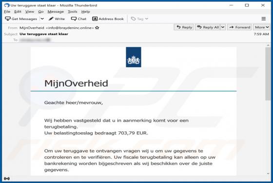 MijnOverheid Email Scam