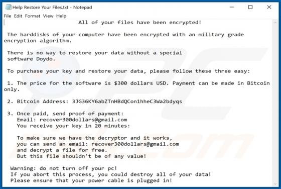 Doydo Ransomware