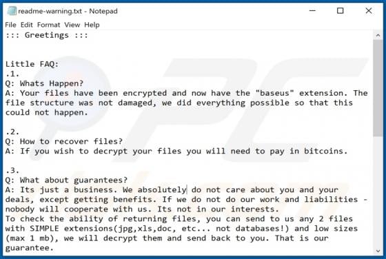Baseus Ransomware