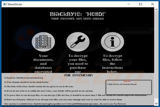 BlackByte Ransomware