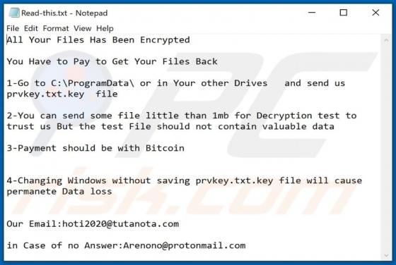 RTX Ransomware