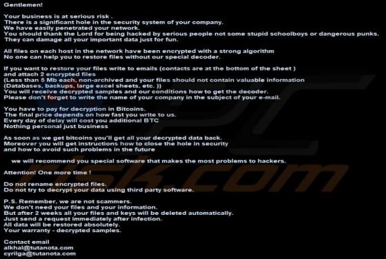 Alkhal Ransomware
