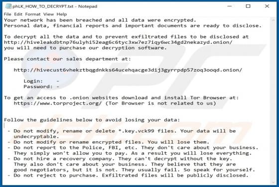 Vck99 Ransomware