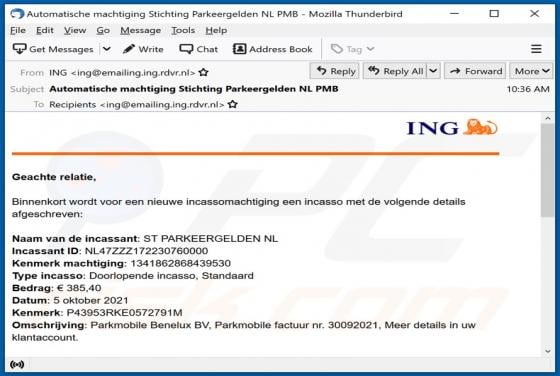ING Bank Email Scam