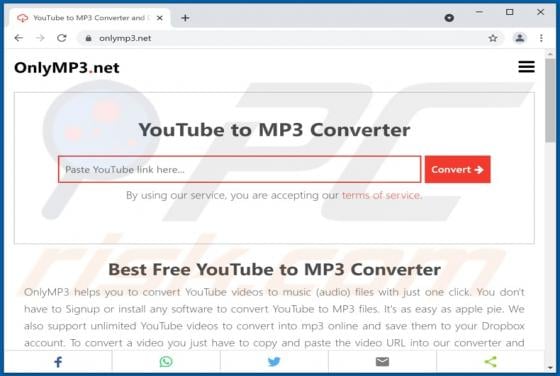 Onlymp3.net Suspicious Website