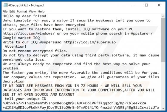 Supersuso Ransomware