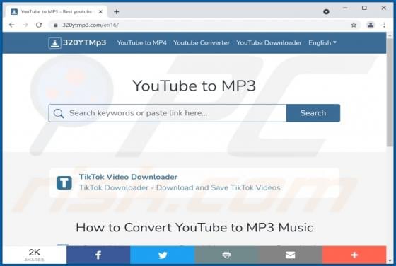 320ytmp3.com Suspicious Website
