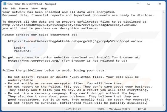 Gvh65 Ransomware