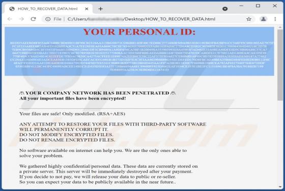 Exlock Ransomware