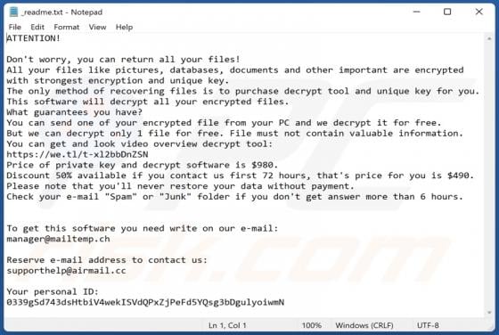 Vtua Ransomware