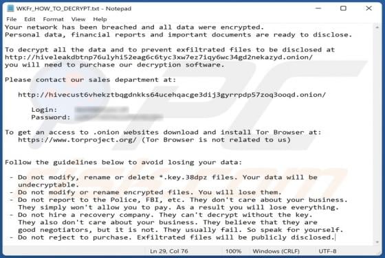38dpz Ransomware