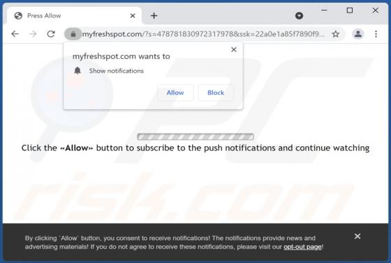 Myfreshspot.com Ads