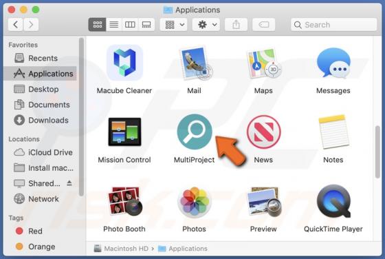 MultiProject Adware (Mac)