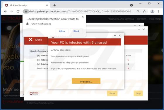 Desktopshieldprotection.com Ads
