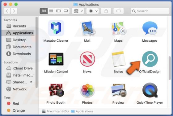 OfficialDesign Adware (Mac)