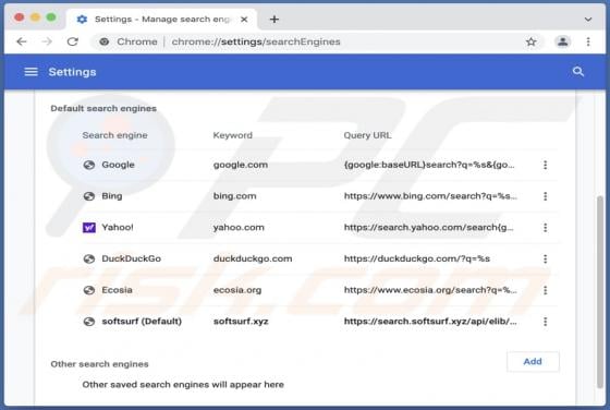 Search.softsurf.xyz Redirect (Mac)