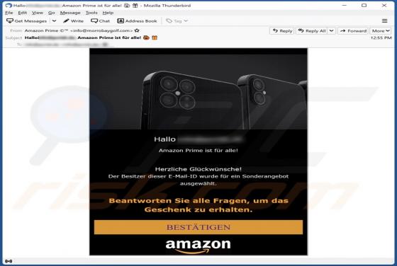 Amazon Prime Email Scam