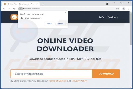 Fastfrom.com Suspicious Website
