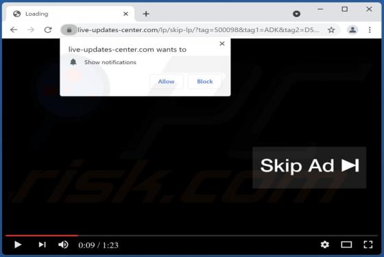 Live-updates-center.com Ads