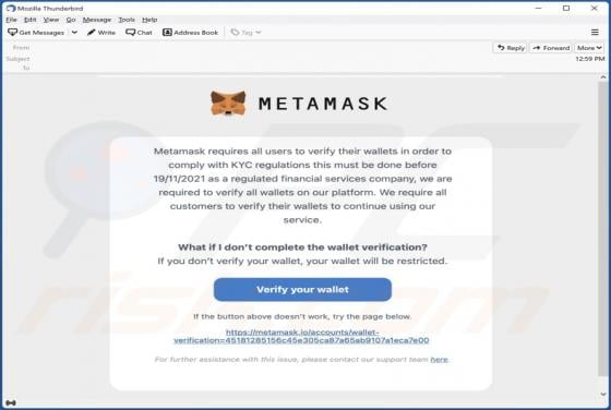 MetaMask Email Scam