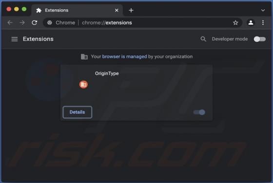 OriginType Browser Hijacker (Mac)