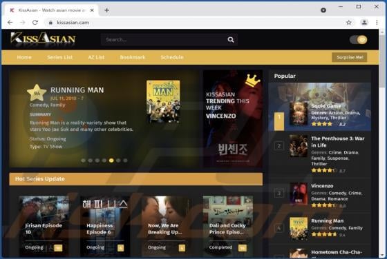 Kissasian.cam Suspicious Website