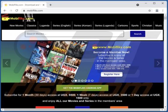 Mobifliks.com Suspicious Website