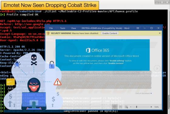 Emotet Now Seen Dropping Cobalt Strike