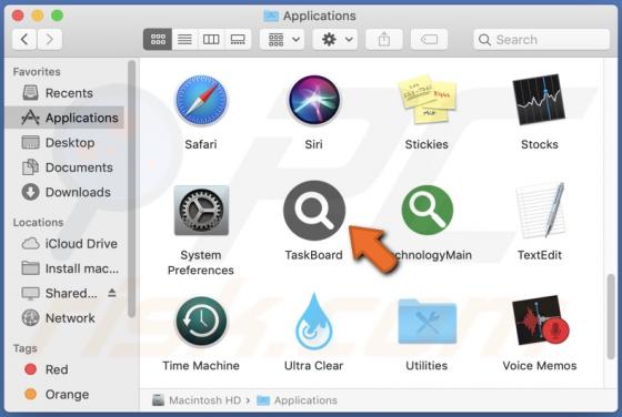 TaskBoard Adware (Mac)