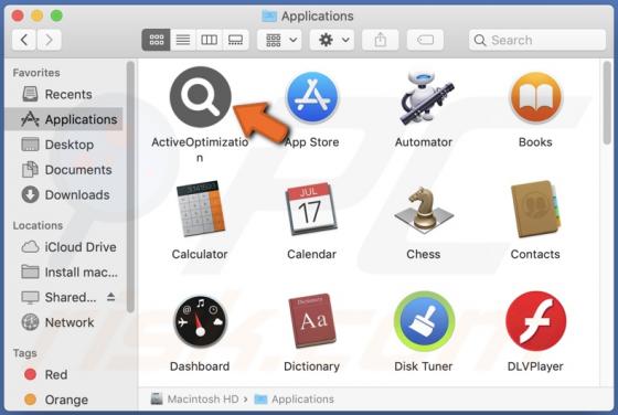ActiveOptimization Adware (Mac)