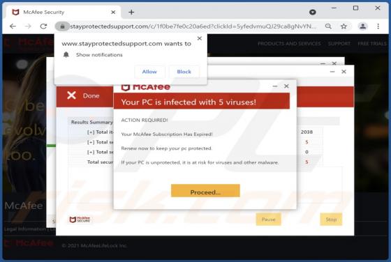 Stayprotectedsupport.com Ads