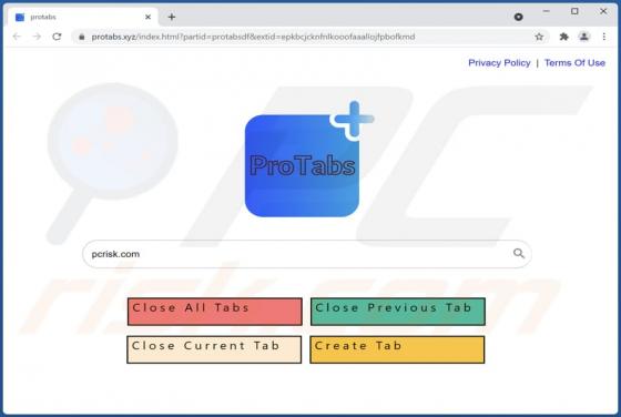 ProTabs Default Search Browser Hijacker