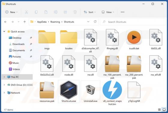 Shortcuts Adware