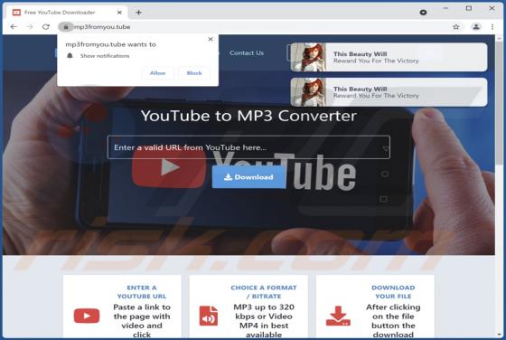 Mp3fromyou.tube Ads