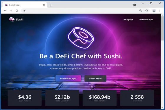 SushiSwap POP-UP Scam