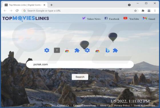 Top Movies Links | Digital Content Online Browser Hijacker