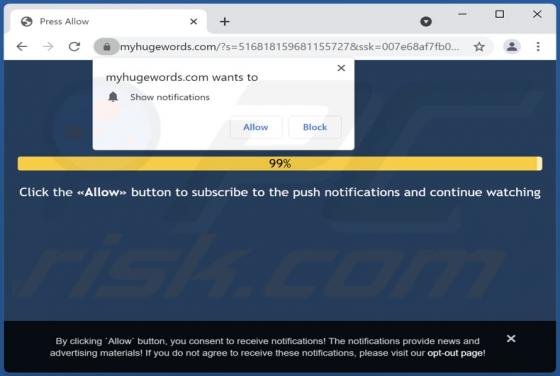 Myhugewords.com Ads