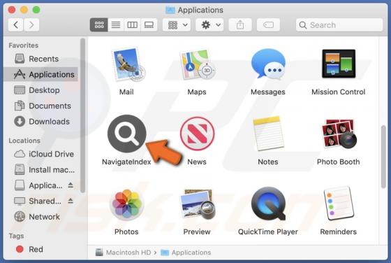 NavigateIndex Adware (Mac)