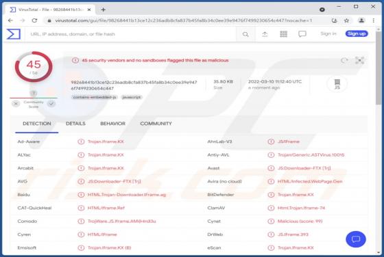 JS/Agent Trojan
