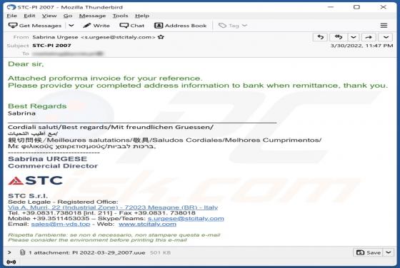 STC Email Virus