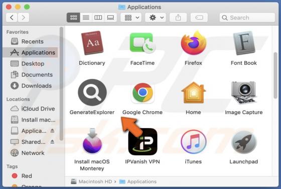 GenerateExplorer Adware (Mac)
