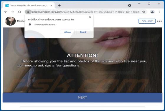 Chosenlove.com Ads